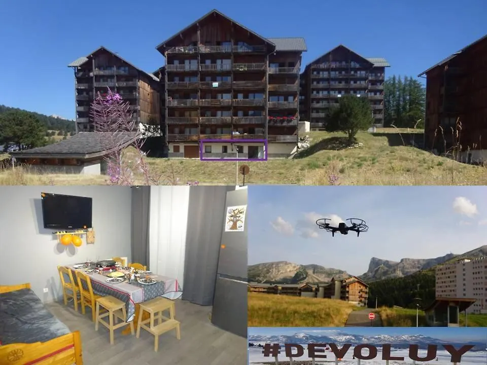 Appartement 8-10 Personnes Superdevoluy Hautes Alpes Rez De Chaussee Vue Panoramique 3 Chambres Saint-Étienne-en-Dévoluy France